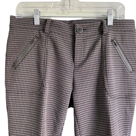 Anthro Cartonnier Ankle Zip Crop Pants 8 - Picture 8 of 11